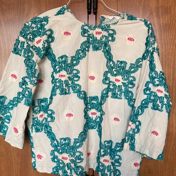 45Rpm Tops - Multi Colored Cotton Blouse, 45r